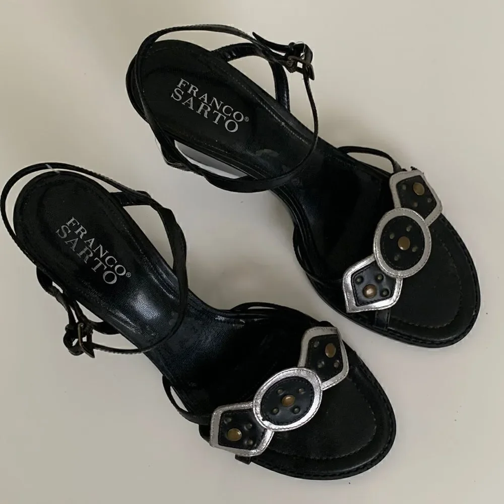 Franco Sarto Wedge Heels Sandals Size 9,5